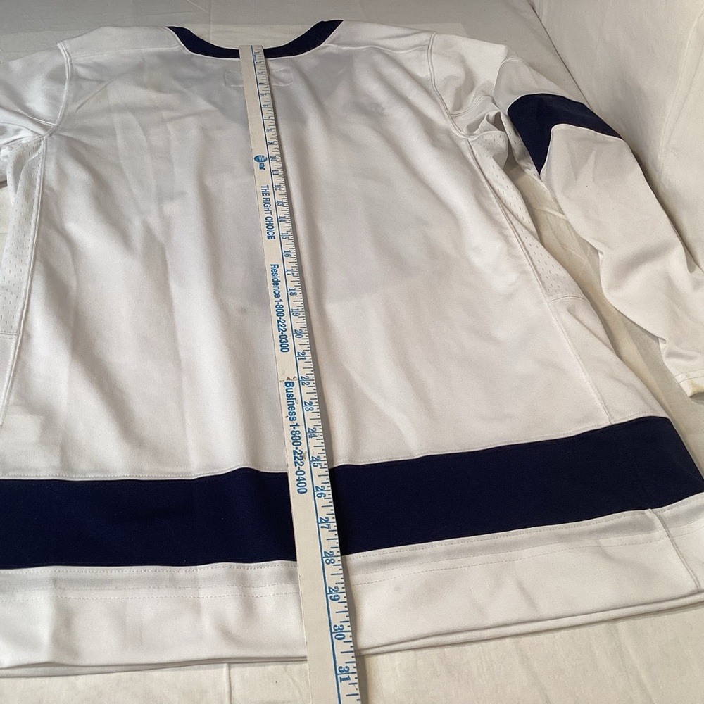 Penn State Nittany Lions Nike White And Navy Blue Hockey Jersey Mens Size Medium - Picture 12 of 13